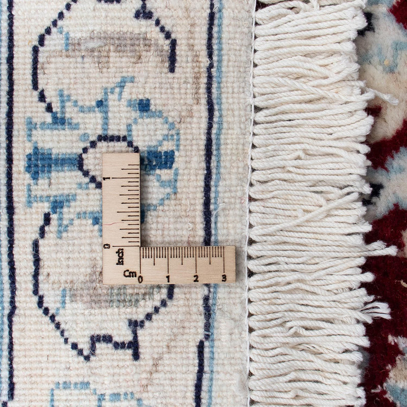 Persisk matta - Nain runt  - 297 x 297 cm - mörkröd