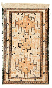 Kelim Carpet - orientalisk matta - 101 x 65 cm - beige
