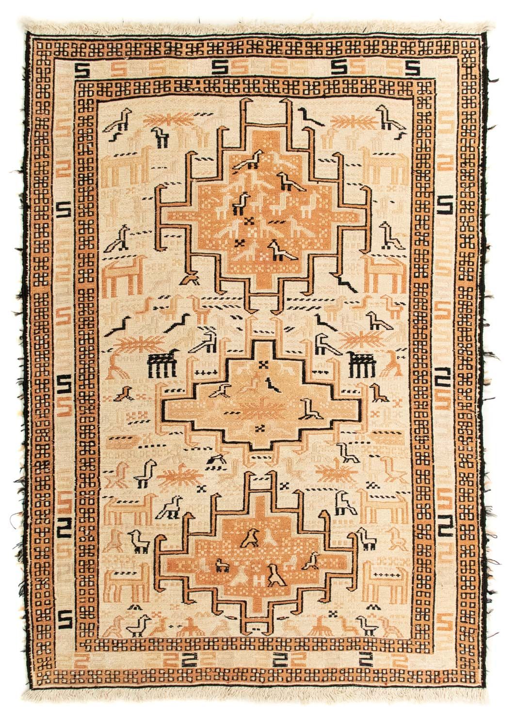Kelim Carpet - orientalisk matta - 100 x 71 cm - beige