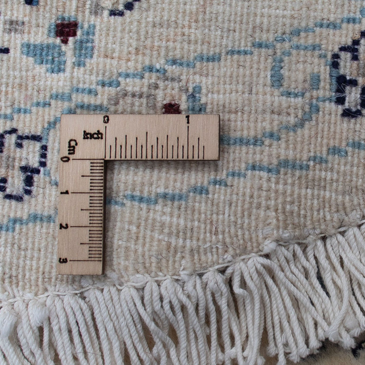 Persisk matta - Nain runt  - 302 x 302 cm - mörkröd