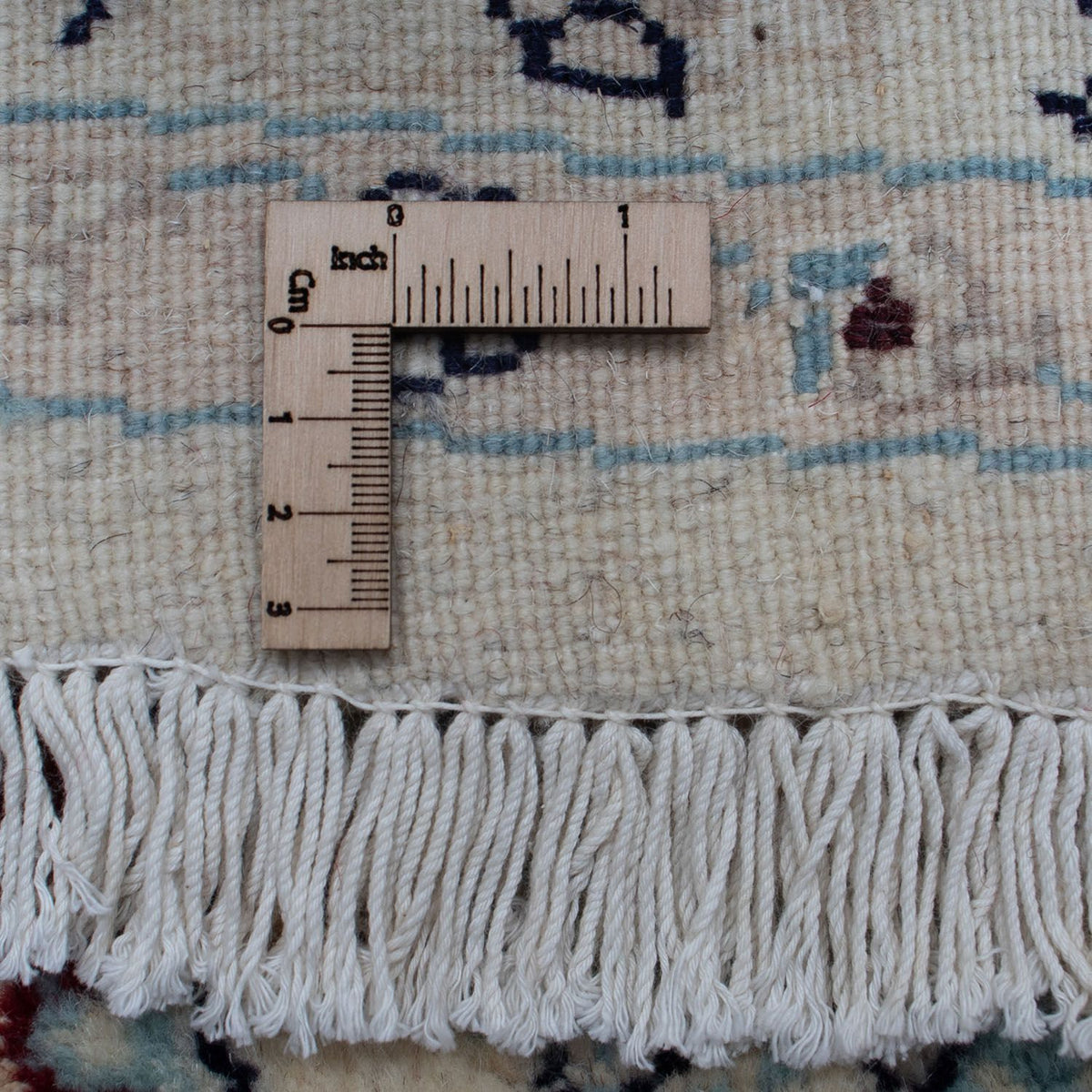 Persisk matta - Nain - Royal runt  - 292 x 292 cm - mörkröd