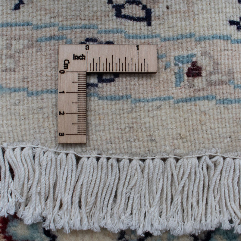 Persisk matta - Nain - Royal runt  - 292 x 292 cm - mörkröd