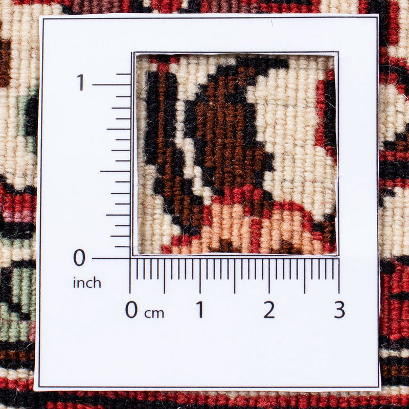 Persisk matta - Bijar - 304 x 255 cm - mörkröd