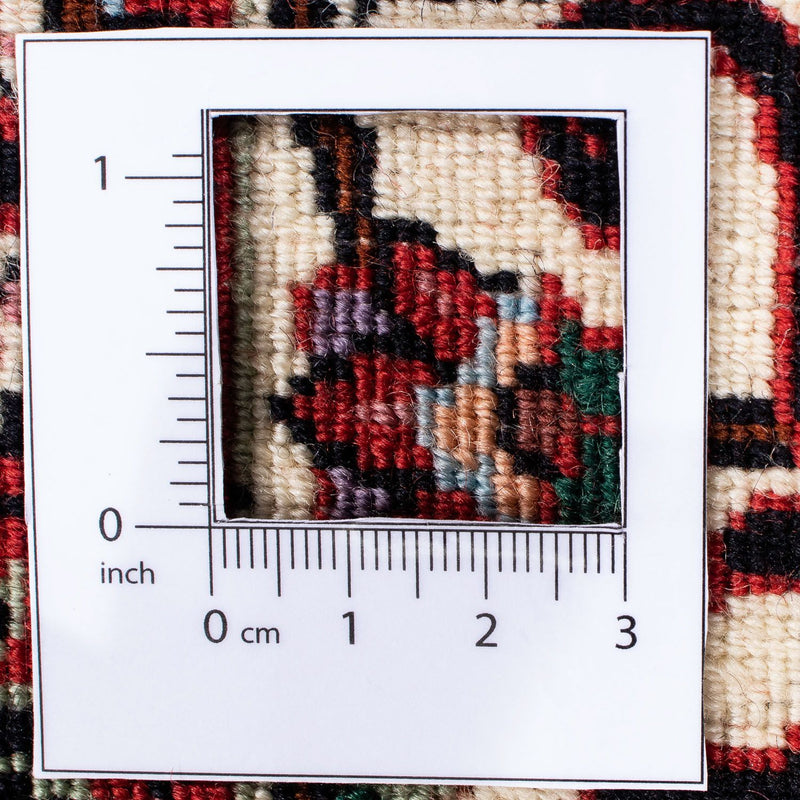 Persisk matta - Bijar - 240 x 168 cm - mörkröd