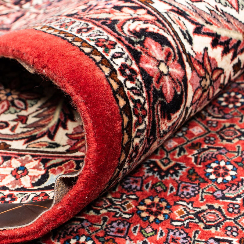 Persisk matta - Bijar - 400 x 308 cm - mörkröd