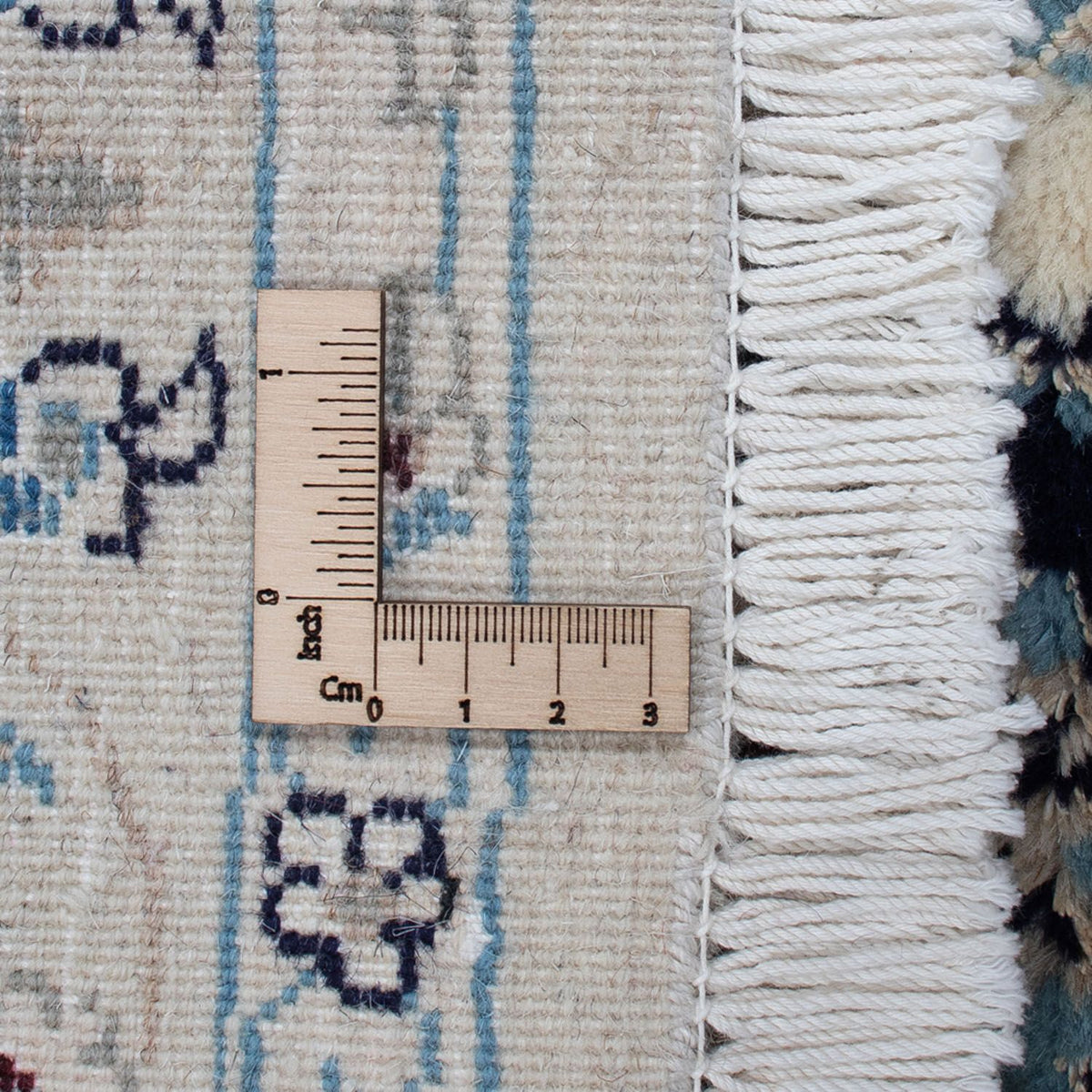 Persisk matta - Nain runt  - 295 x 295 cm - mörkblå