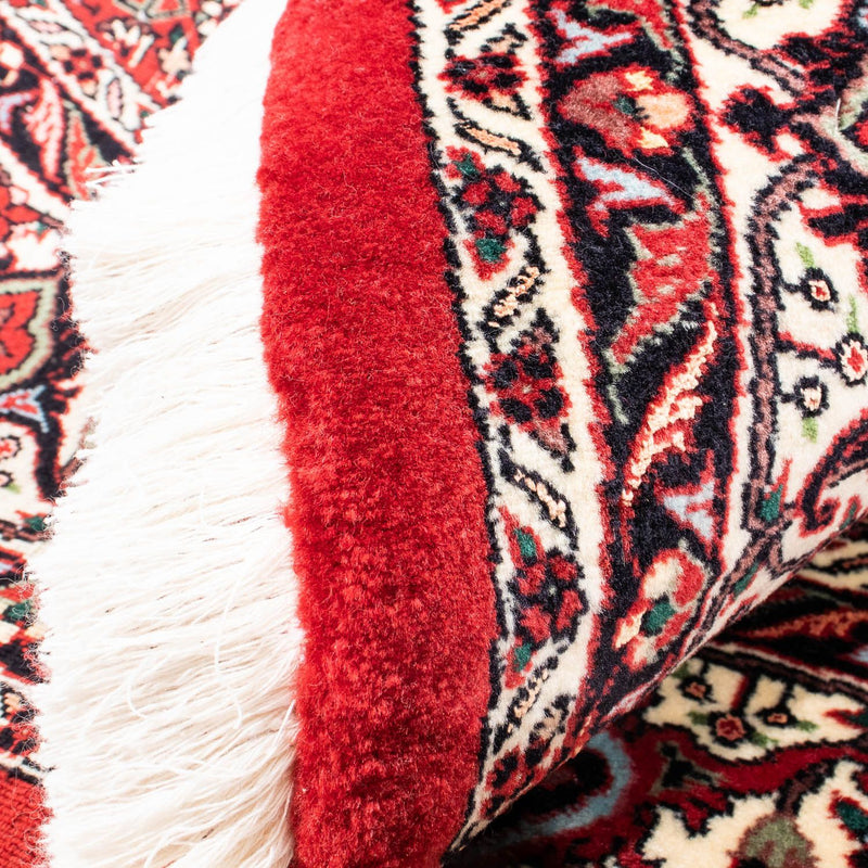 Persisk matta - Bijar runt  - 150 x 150 cm - mörkröd