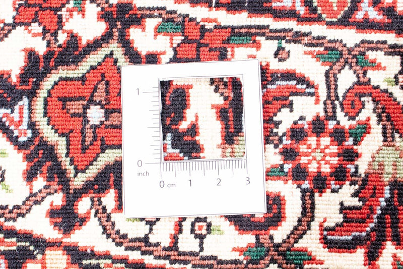 Persisk matta - Bijar runt  - 150 x 150 cm - mörkröd