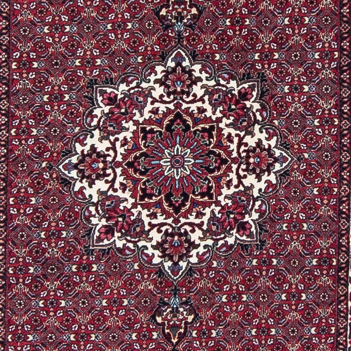Runner Persisk matta - Bijar - 398 x 83 cm - mörkröd