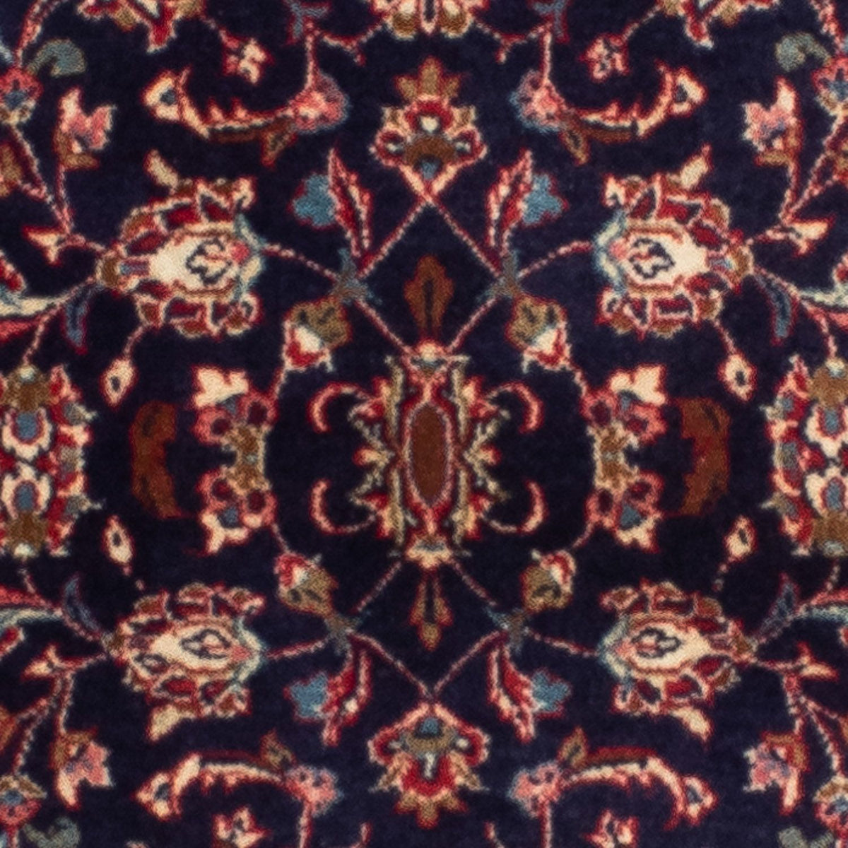 Runner Persiska mattor - Keshan - 266 x 68 cm - mörkblå