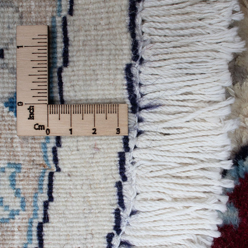 Persisk matta - Nain runt  - 245 x 245 cm - mörkröd