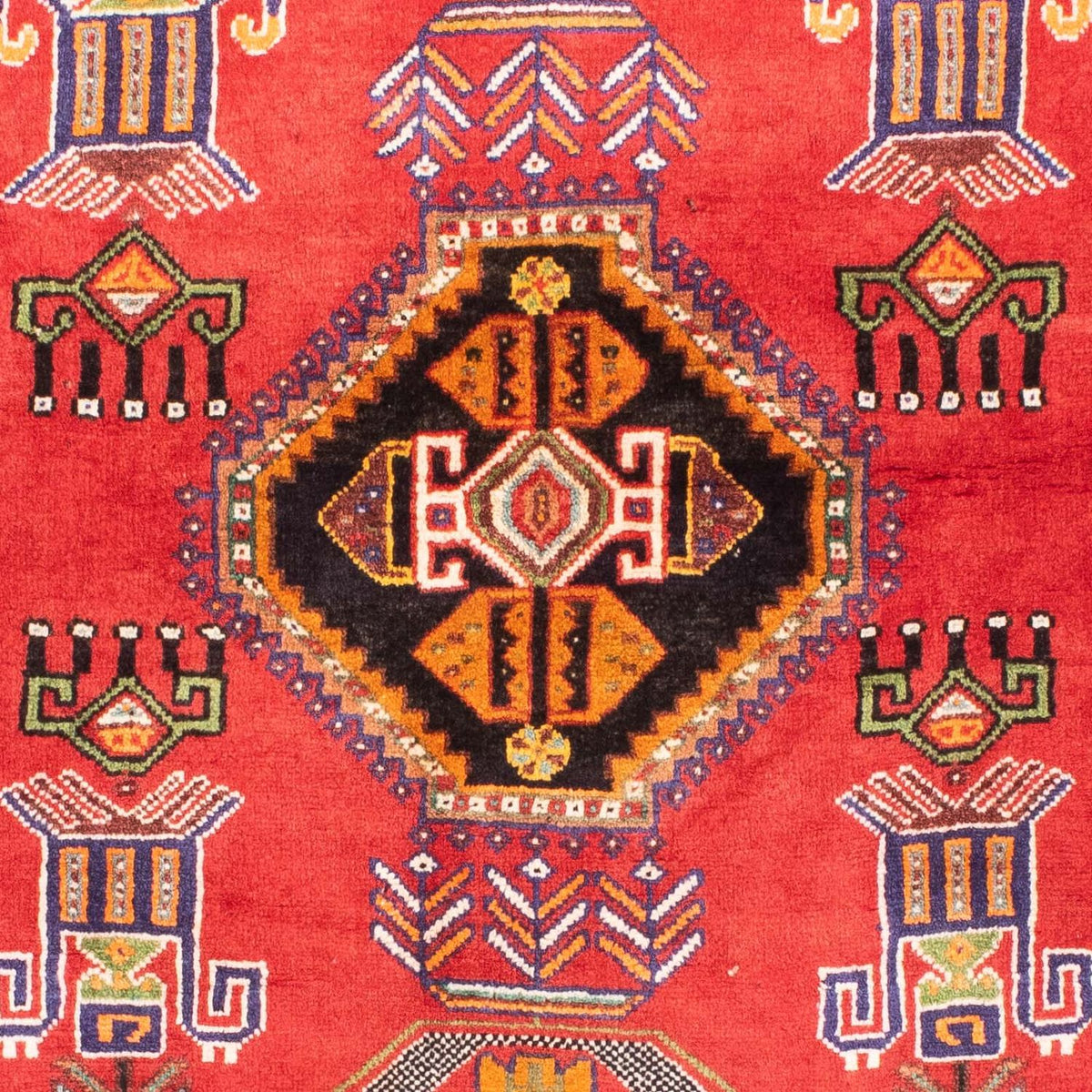 Persisk matta - Nomadic - 165 x 118 cm - mörkröd