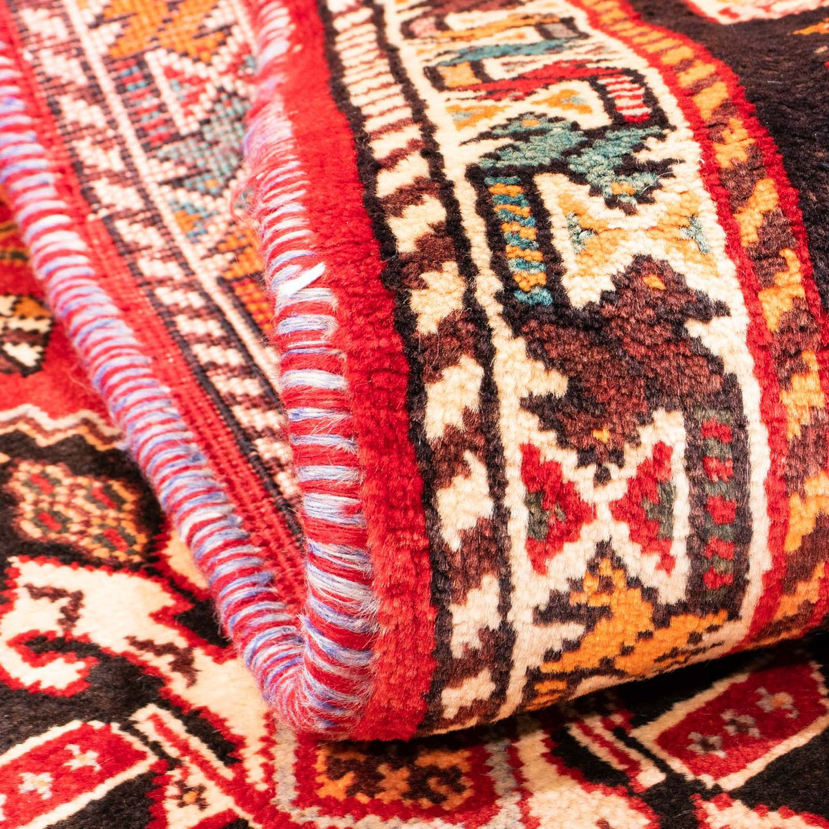 Persisk matta - Nomadic - 167 x 115 cm - mörkröd