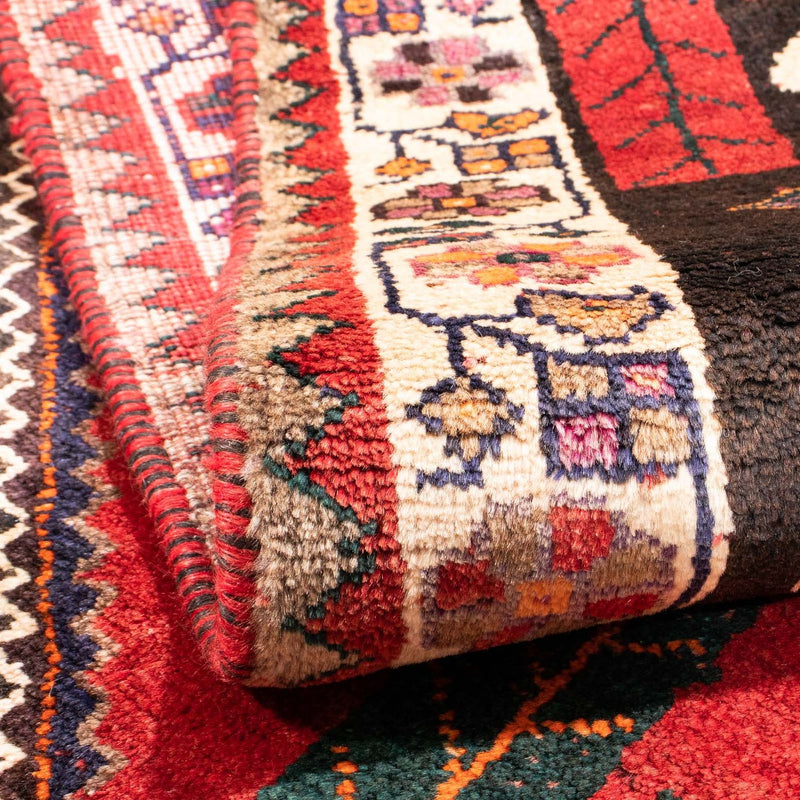 Persisk matta - Nomadic - 160 x 110 cm - mörkröd