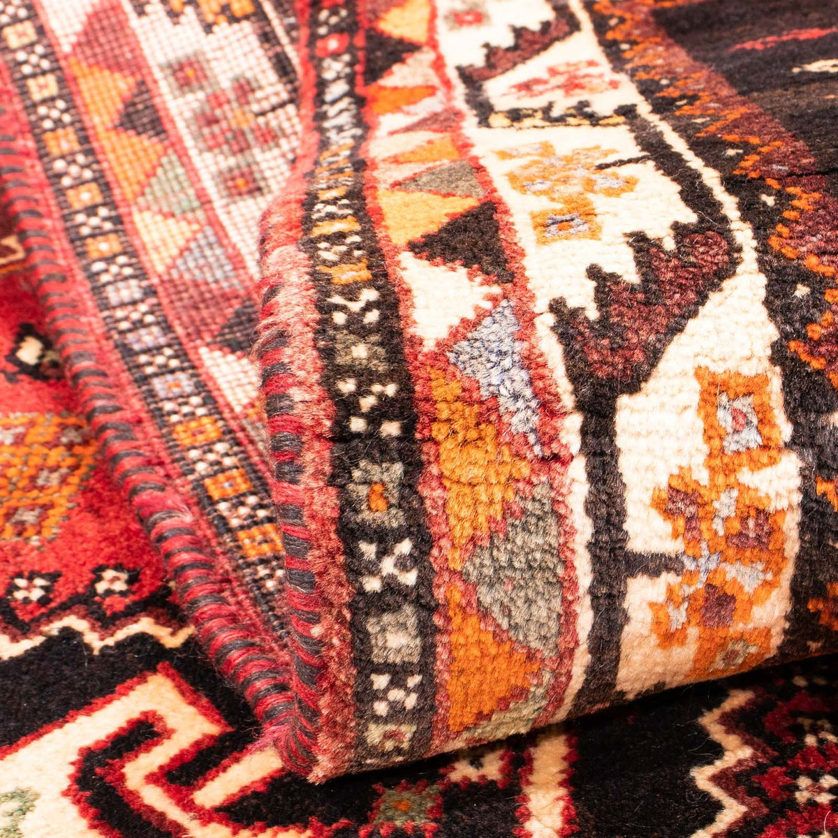 Persisk matta - Nomadic - 176 x 107 cm - mörkröd