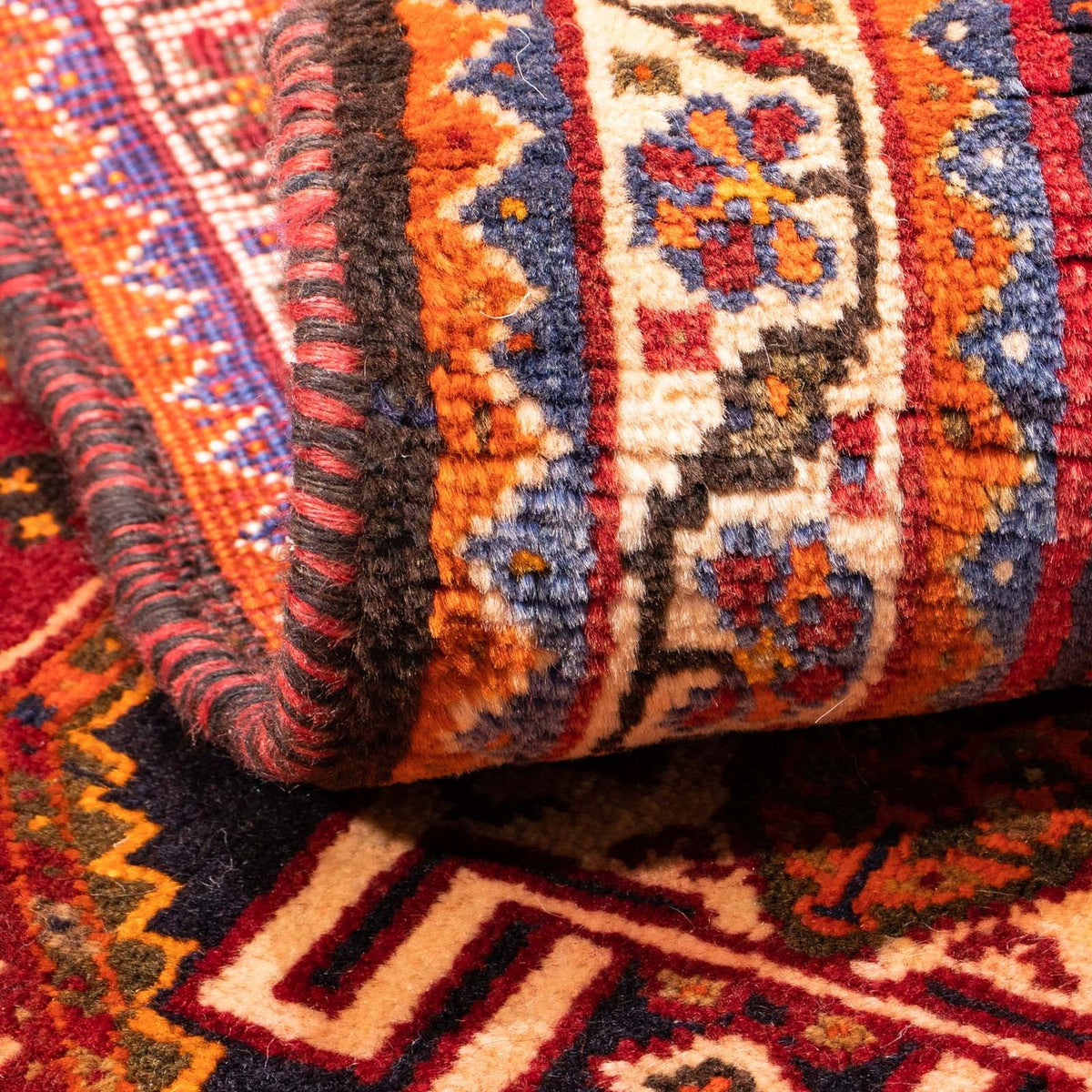 Persisk matta - Nomadic - 156 x 83 cm - mörkröd