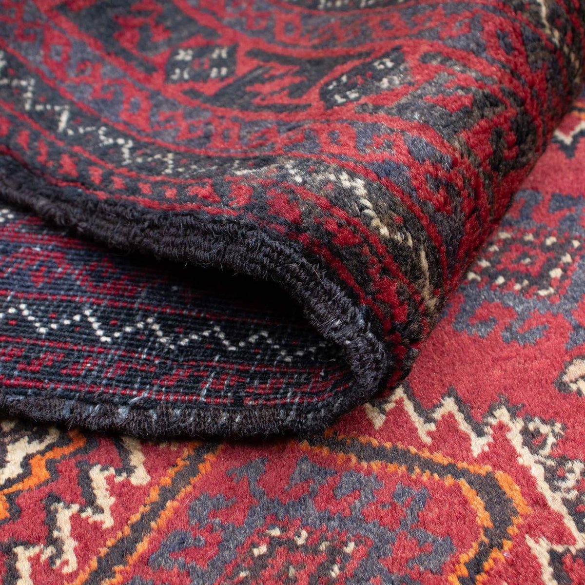 Runner Baluch-matta - 164 x 80 cm - mörkröd