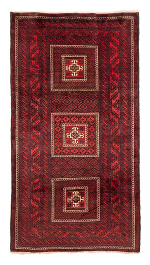 Runner Baluch-matta - 202 x 108 cm - röd