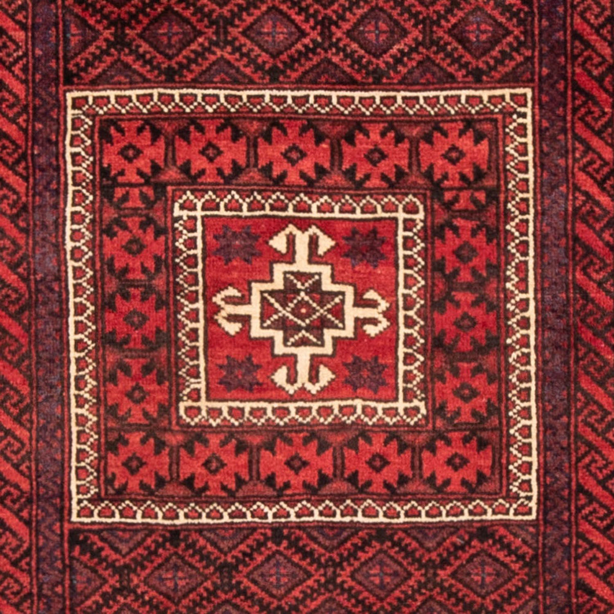 Runner Baluch-matta - 202 x 108 cm - röd