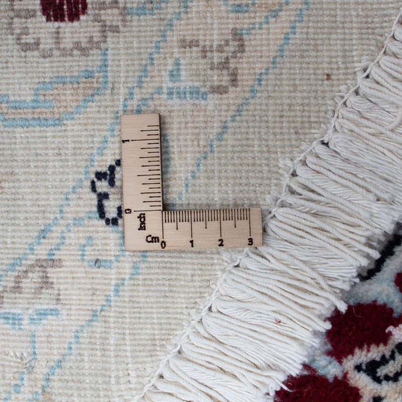 Persisk matta - Nain runt  - 295 x 295 cm - mörkröd