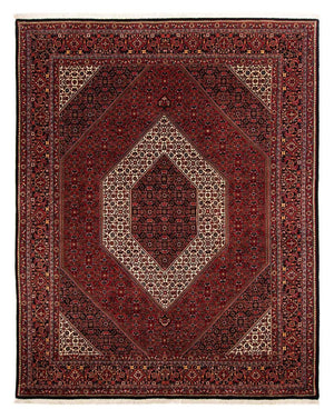Persisk matta - Bijar - 253 x 200 cm - mörkröd
