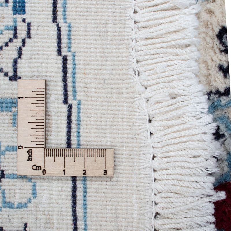 Persisk matta - Nain runt  - 290 x 290 cm - mörkröd