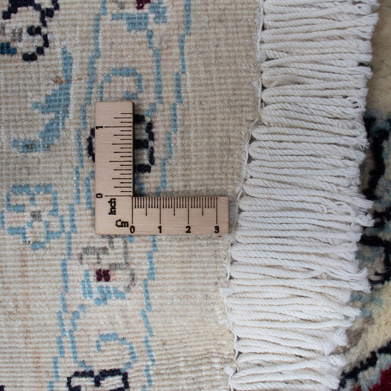 Persisk matta - Nain runt  - 302 x 302 cm - mörkröd