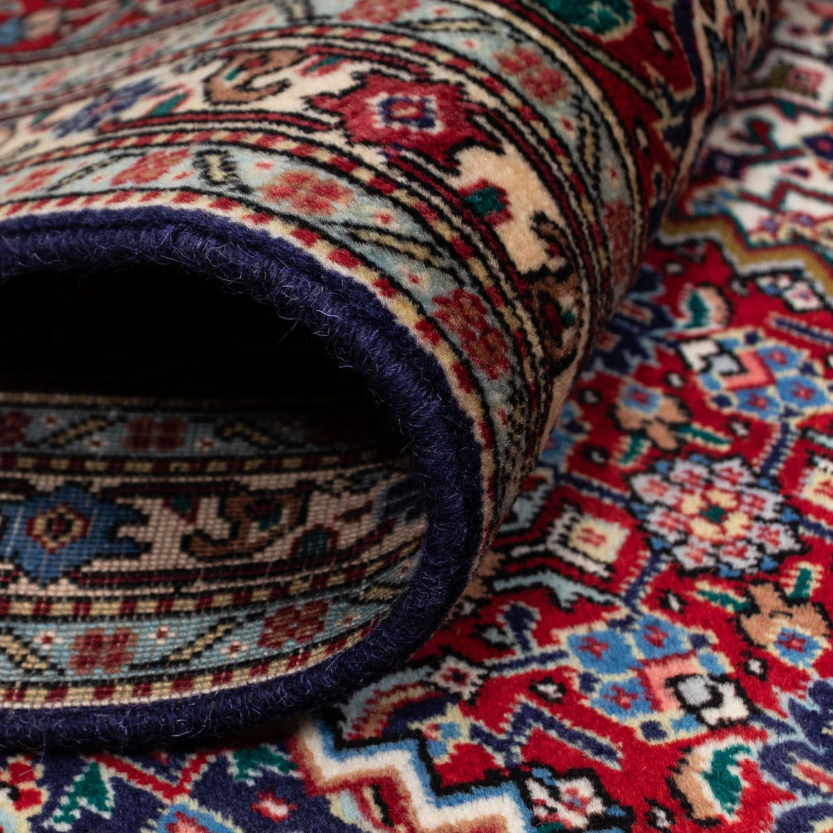 Persisk matta - Tabriz - Royal - 298 x 202 cm - mörkröd