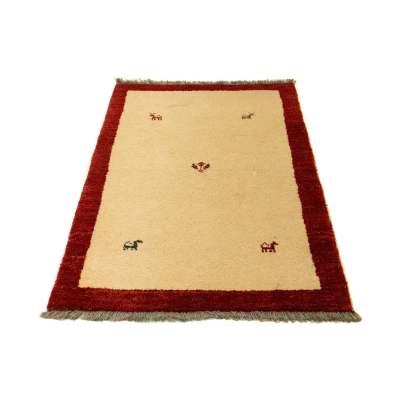 Gabbeh-matta - persisk - 125 x 83 cm - beige