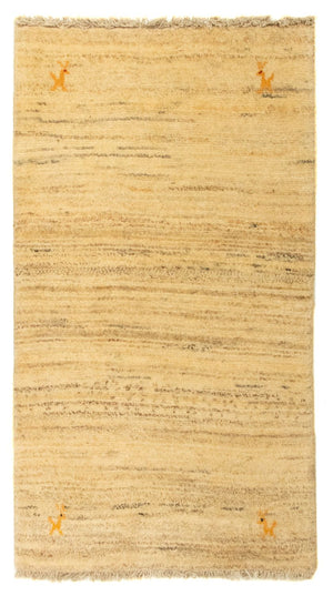Gabbeh-matta - persisk - 124 x 68 cm - beige