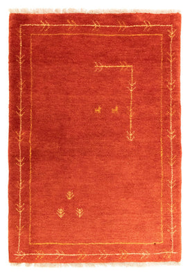 Gabbeh-matta - persisk - 126 x 85 cm - röd