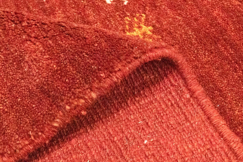 Gabbeh-matta - persisk - 128 x 82 cm - röd