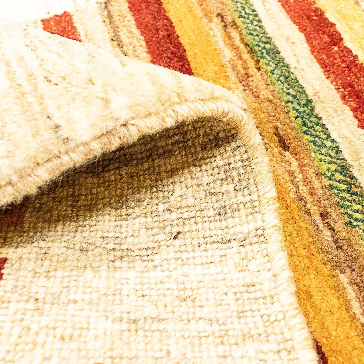 Gabbeh-matta - persisk - 137 x 74 cm - beige