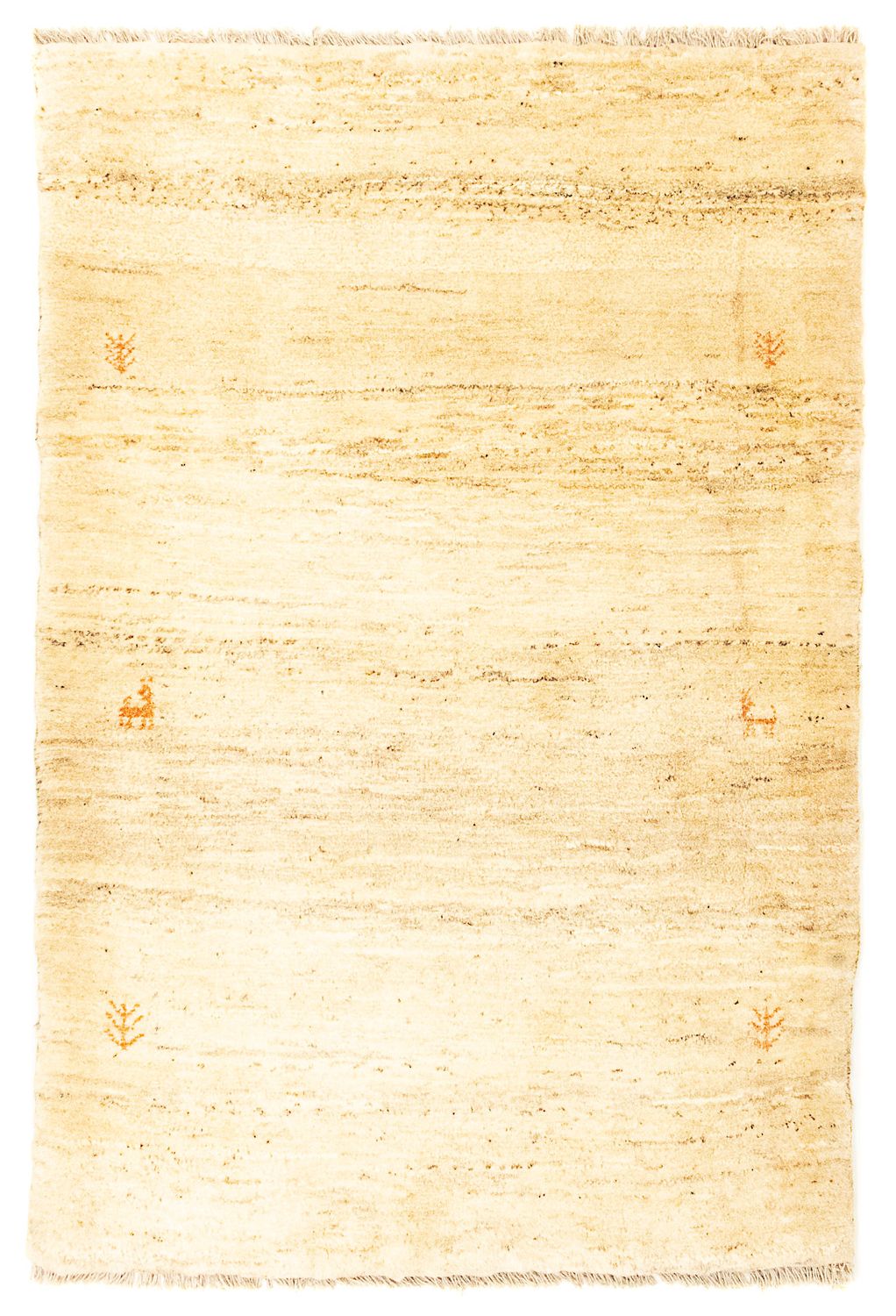Gabbeh-matta - persisk - 130 x 87 cm - beige