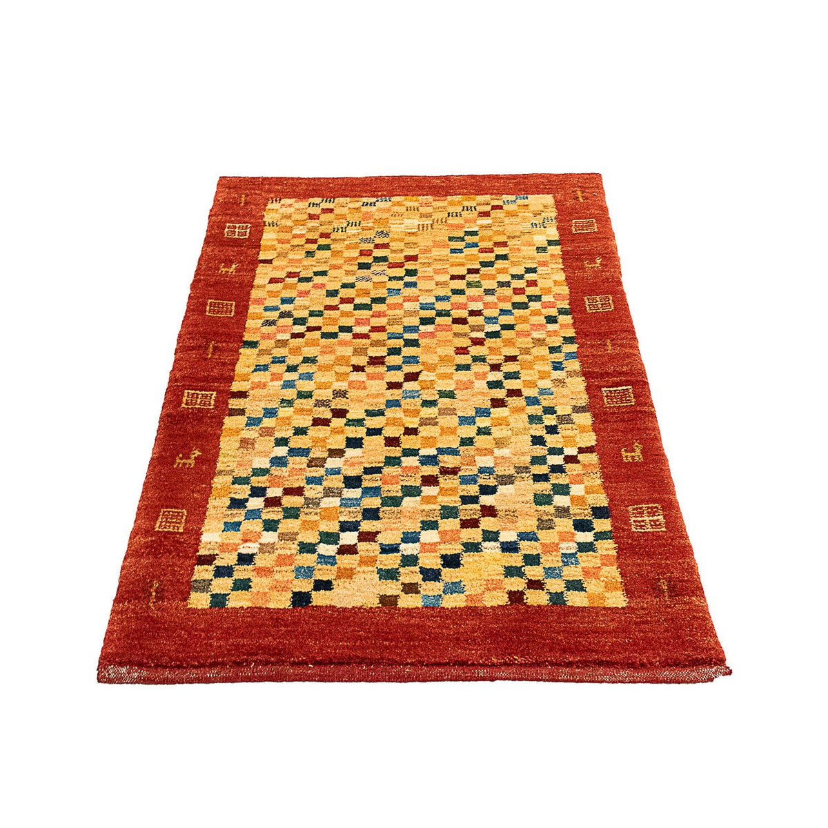 Gabbeh-matta - persisk - 139 x 78 cm - beige