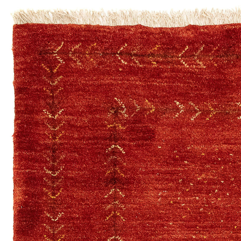 Gabbeh-matta - persisk - 137 x 75 cm - mörkröd