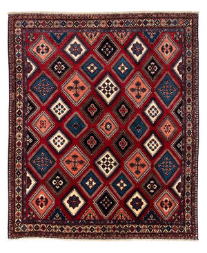 Persisk matta - Nomadic - 290 x 252 cm - mörkröd