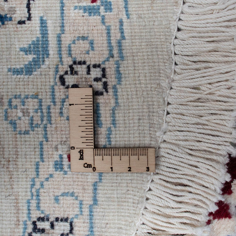 Persisk matta - Nain runt  - 295 x 295 cm - mörkröd