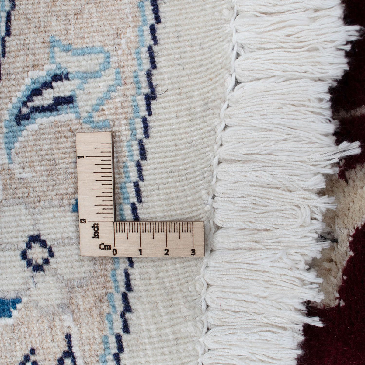 Persisk matta - Nain - Royal - 250 x 250 cm - mörkröd