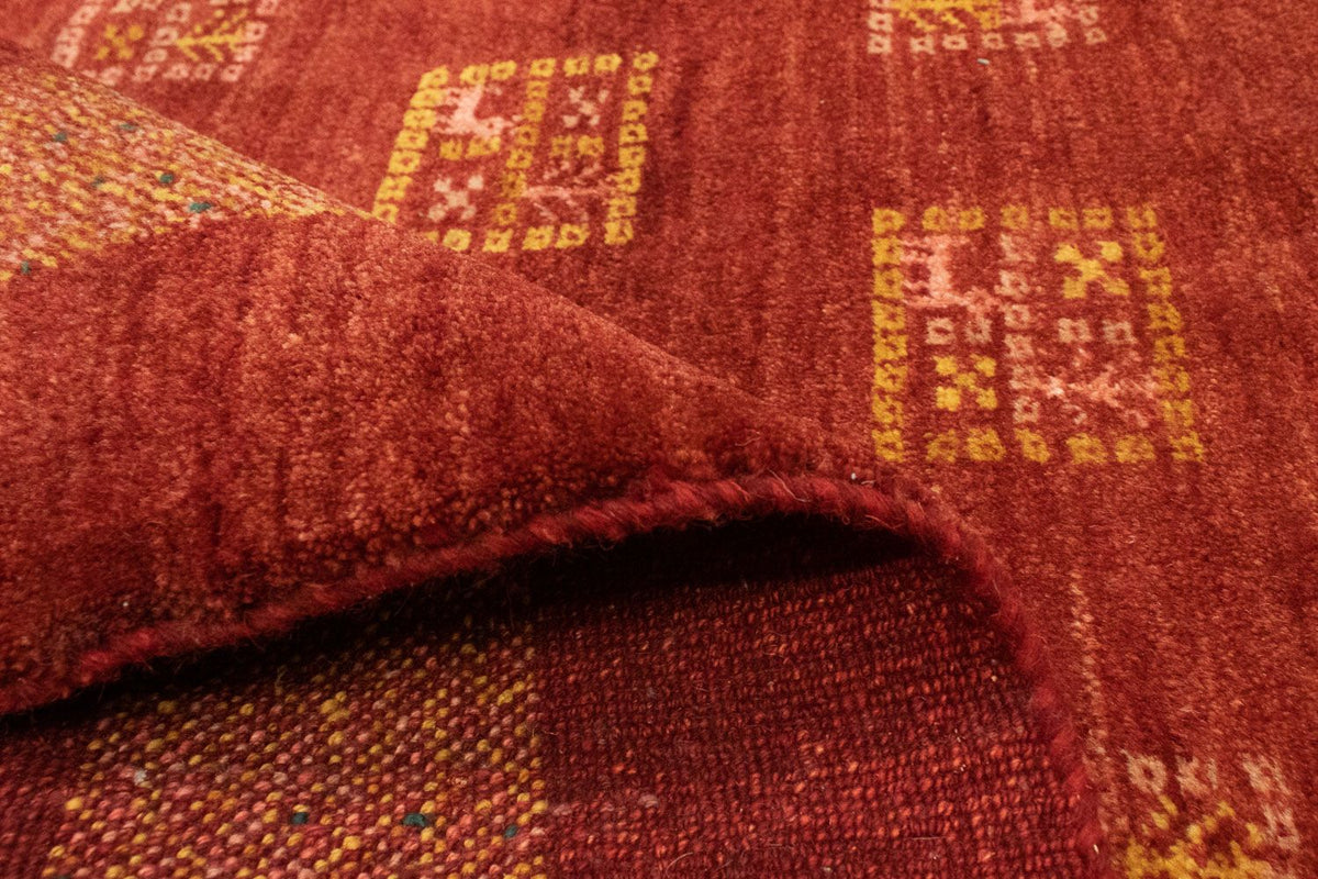 Gabbeh-matta - persisk - 187 x 149 cm - röd