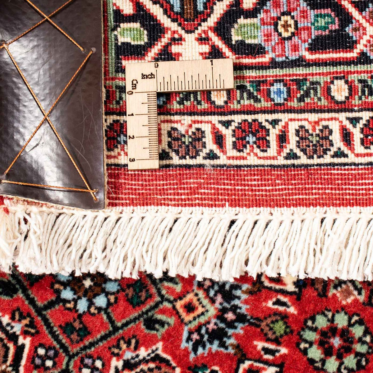 Persisk matta - Bijar - 258 x 169 cm - mörkröd