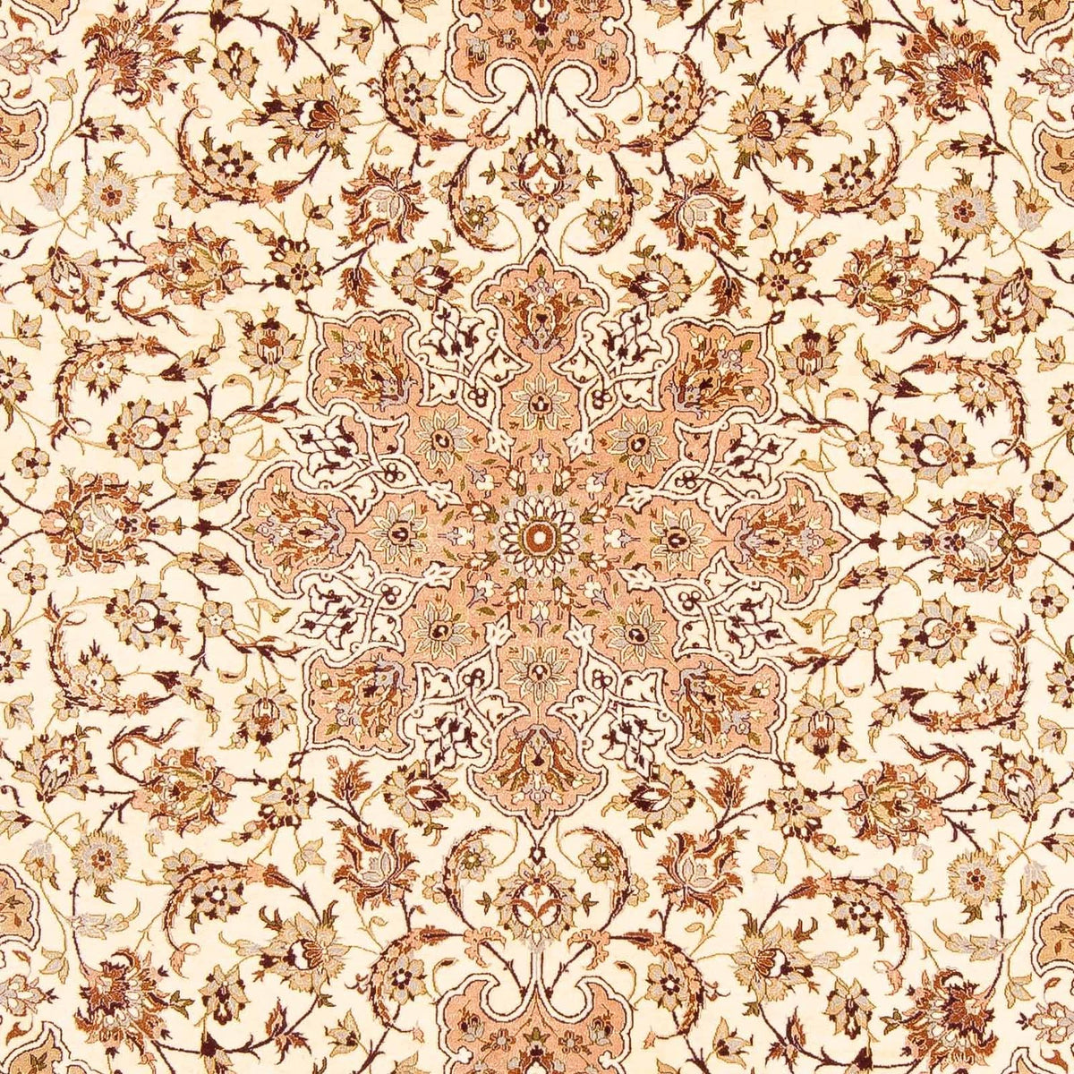 Persisk matta - Isfahan - Premium - 291 x 200 cm - ljusbrun