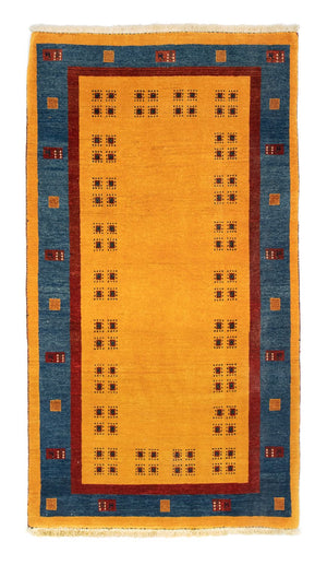 Runner Gabbeh-matta - Loribaft Persian - 194 x 103 cm - guld