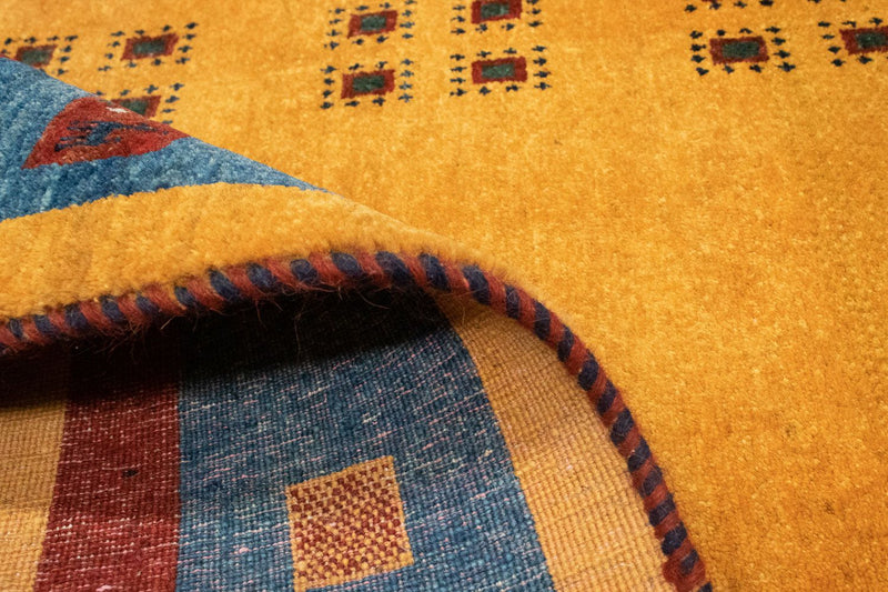 Runner Gabbeh-matta - Loribaft Persian - 194 x 103 cm - guld