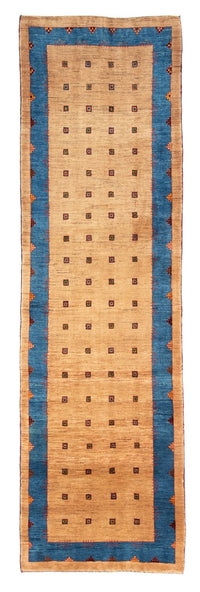 Runner Gabbeh-matta - Loribaft Persian - 300 x 85 cm - ljusbrun
