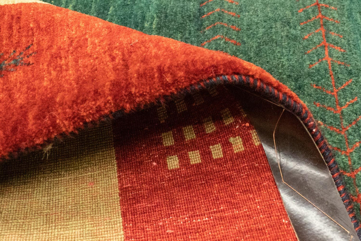 Gabbeh-matta - Loribaft Persian - 181 x 127 cm - grön