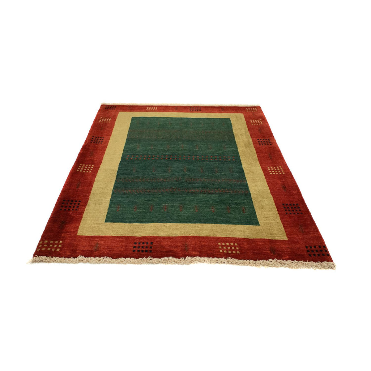 Gabbeh-matta - Loribaft Persian - 181 x 127 cm - grön