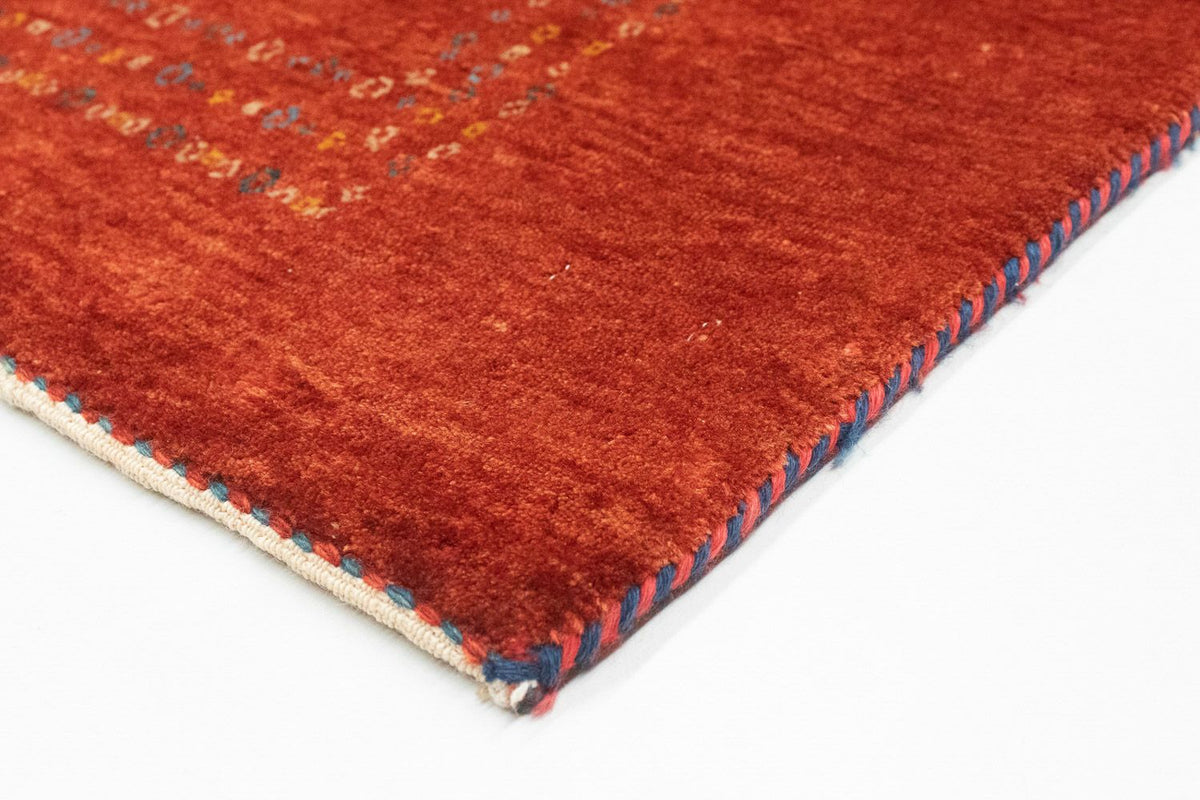 Gabbeh-matta - Loribaft Persian - 140 x 103 cm - röd