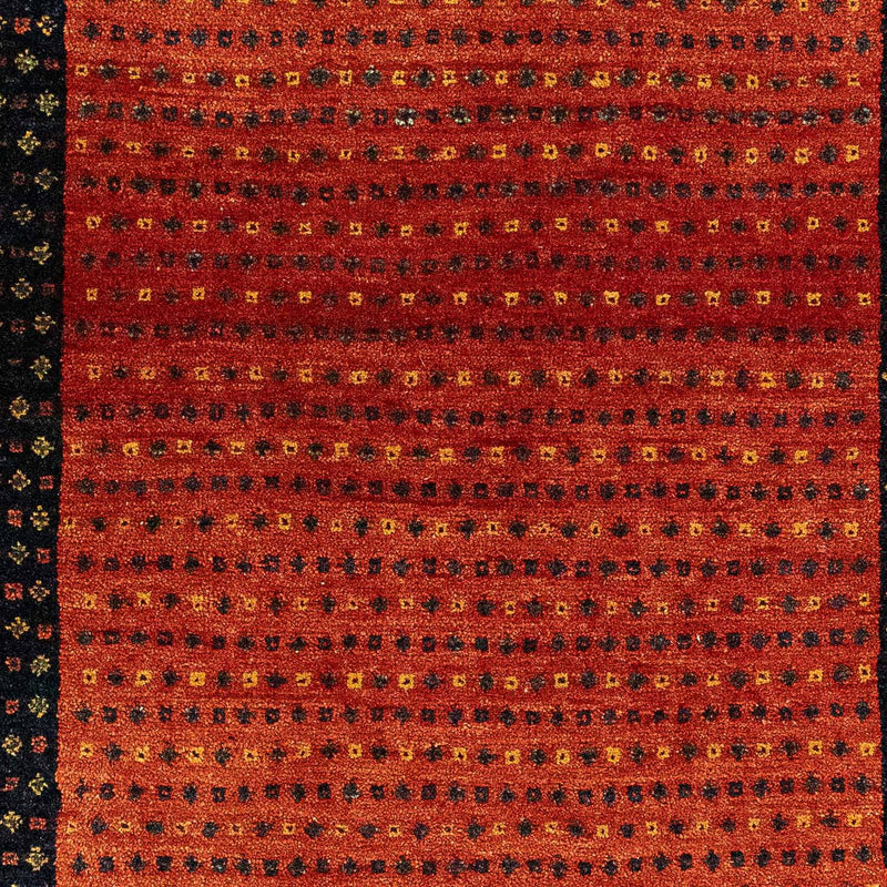 Gabbeh-matta - Loribaft Persian - 136 x 82 cm - mörkröd