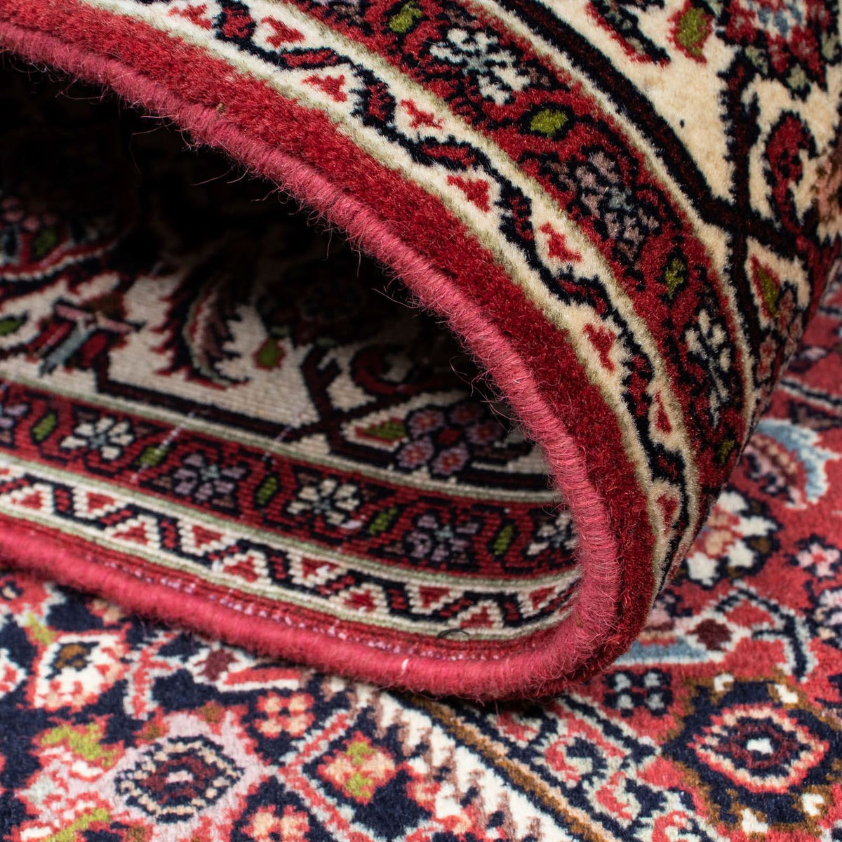 Persisk matta - Bijar - 198 x 147 cm - röd